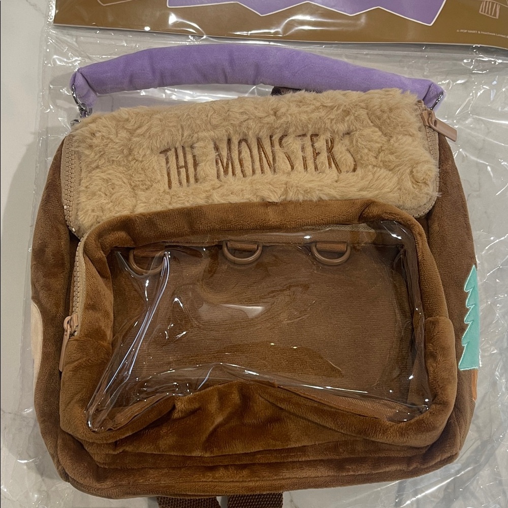 The Monsters fuzzy backpack